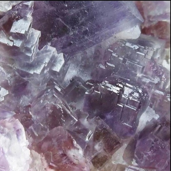 Handmade Other - Purple Fluorite Arc Specimen Medium Ladders and Windows Crystal Gem Mineral